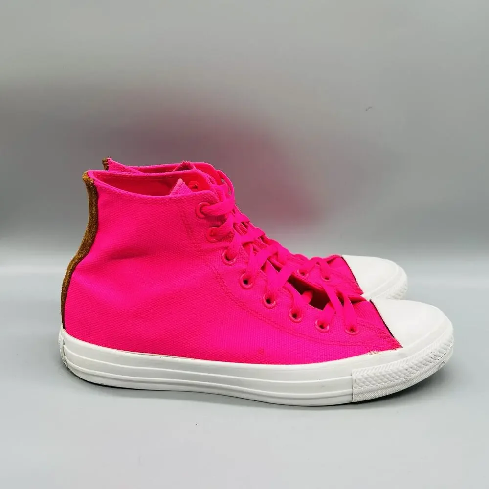 Converse Shoes Womens 11 Pink Canvas Chuck Taylor All Star 2 High Top Sneakers